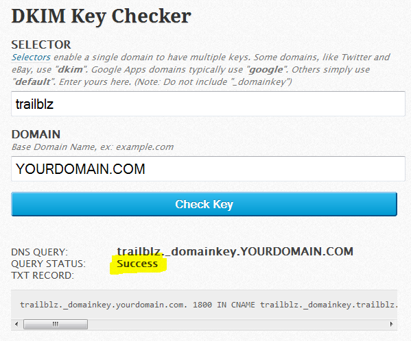 DKIM Checking Tool